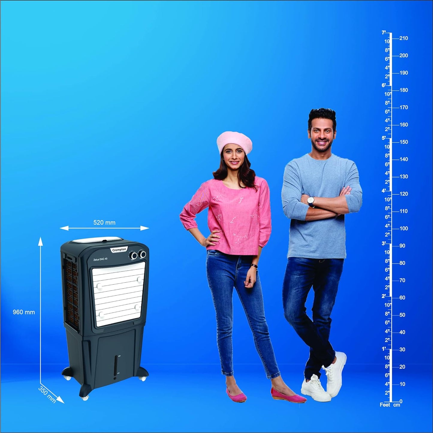 Crompton Zelus DAC43 Desert Air Cooler 43L