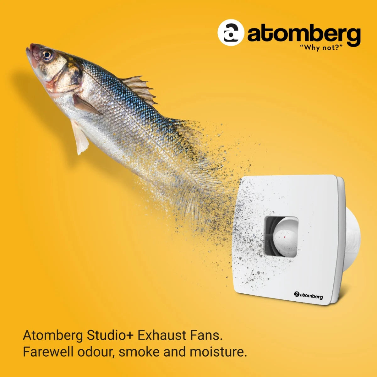 Atomberg Studio + BLDC Exhaust Fan 150mm White