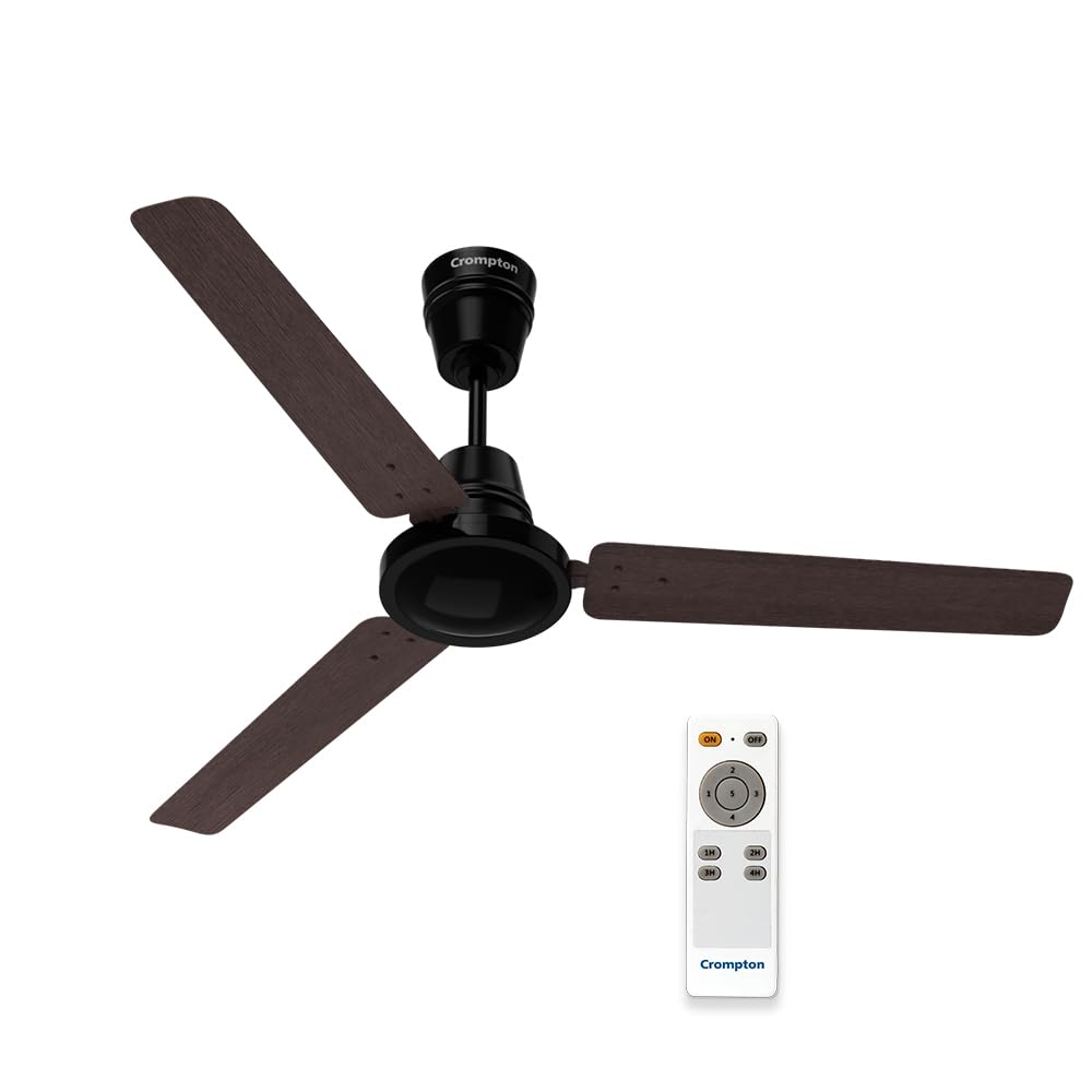 Crompton Energion HS Wood 1200mm (48 inch) BLDC Ceiling Fan (Dark Walnut)