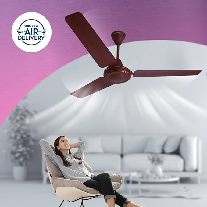 Crompton HIGHSPEED 1200 mm (48 inch) Ceiling Fan (Brown)