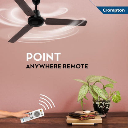 Crompton Energion HS Wood 1200mm (48 inch) BLDC Ceiling Fan (Dark Walnut)