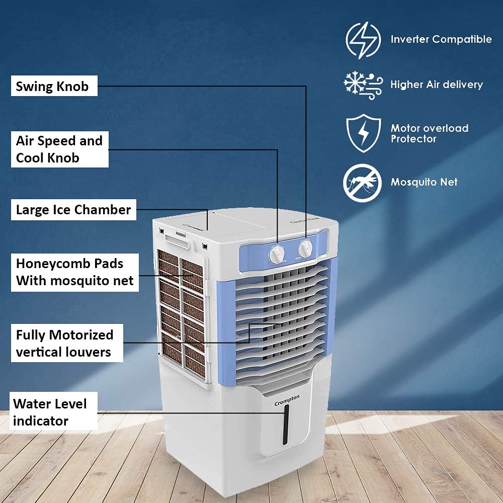 Crompton Genie Neo Table Top Personal Air Cooler 10L