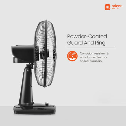 Orient Electric Table 27 Trendz Table Fan Slate Grey (16" Inch)
