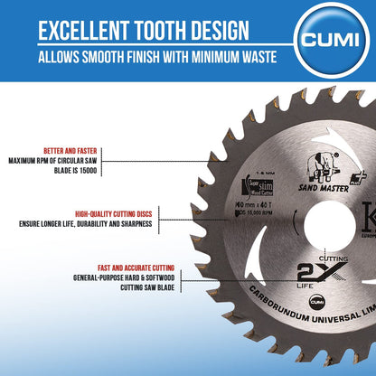 Sand Master Super Slim Wood Cutter 110mmx40T (4" Inch)