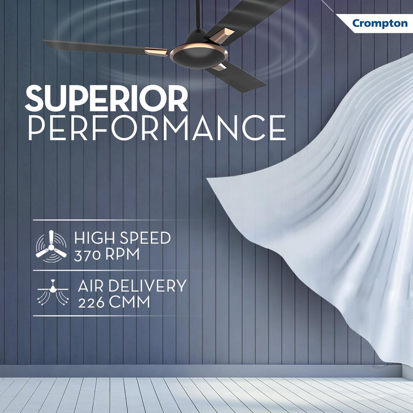 Crompton Aura Anti Dust Ceiling Fan (48" Inch)