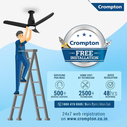 Crompton Silent Pro Enso BLDC Ceiling Fan (49" Inch) - Chestnut Wood
