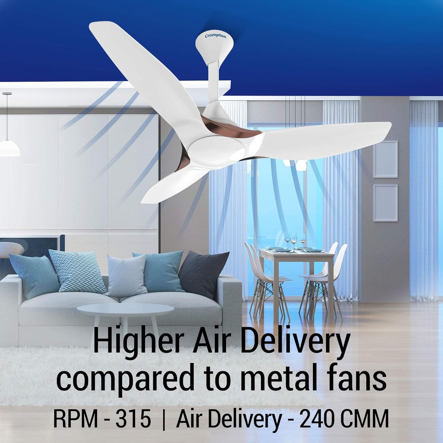 CROMPTON Silent Pro Enso BLDC Ceiling Fan (49" inch)