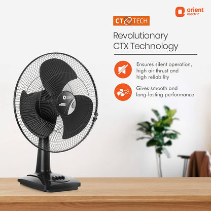 Orient Electric Table 27 Trendz Table Fan Slate Grey (16" Inch)