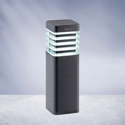 EBERTA 5" Square LED Bollard Light 12w