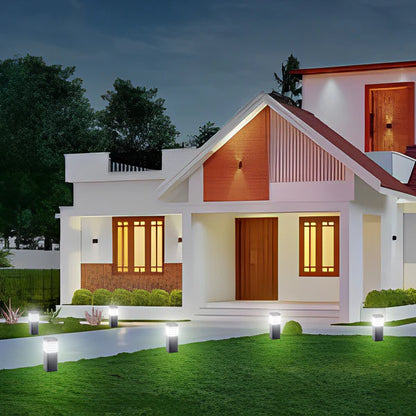 EBERTA 5" Square LED Bollard Light 12w
