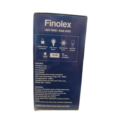 Finolex Inverter LED Bulb 9-watts (Upto 4hrs Backup)