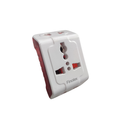 Finolex 3 Pin 6A Multi Plug Adaptor With Universal Socket