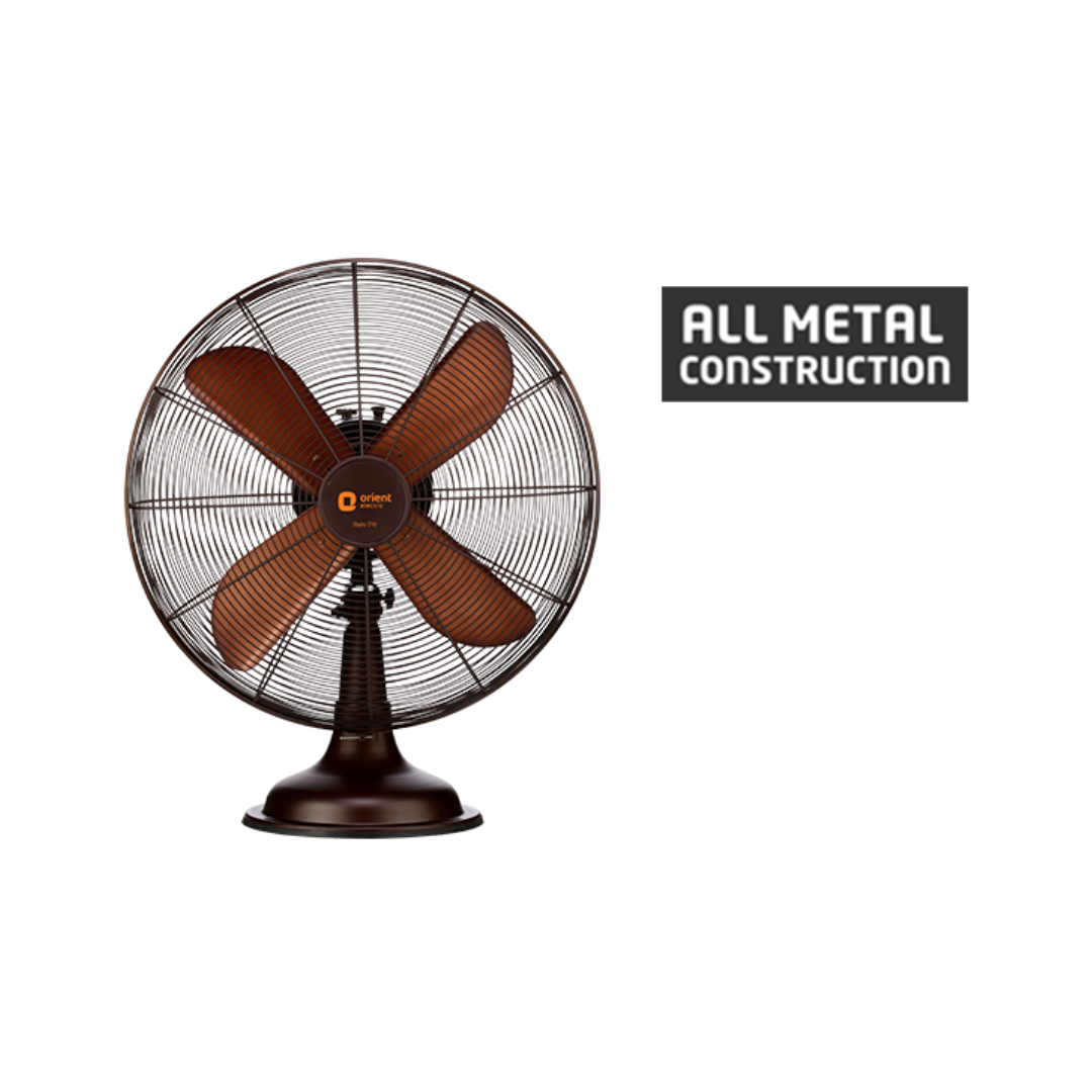 Orient Electric Retro T-16 Table Fan Bronze (16" Inch)