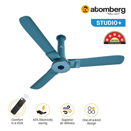 Atomberg Studio + BLDC Ceiling Fan 1200mm With Remote