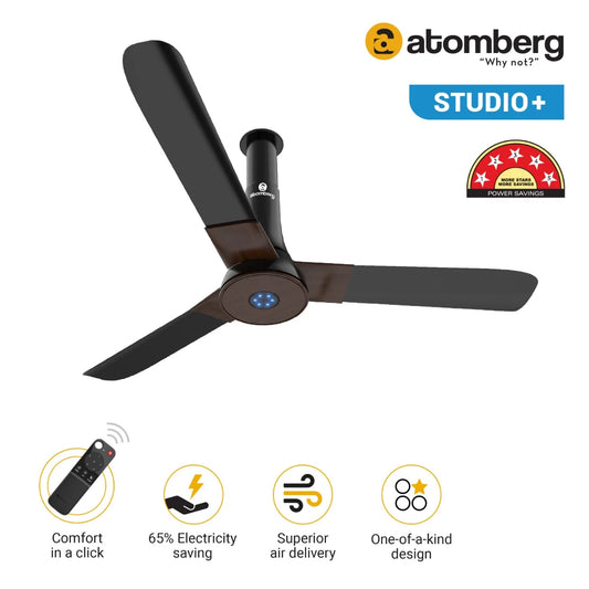 Atomberg Studio + BLDC Ceiling Fan 1200mm With Remote