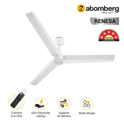 Atomberg Renesa BLDC Ceiling Fan 1200mm With Remote