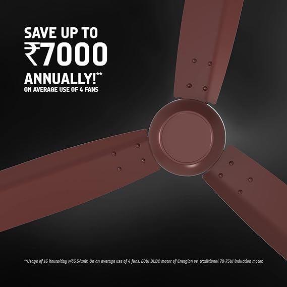 Crompton Energion Groove 1200mm (48 inch) BLDC Ceiling Fan